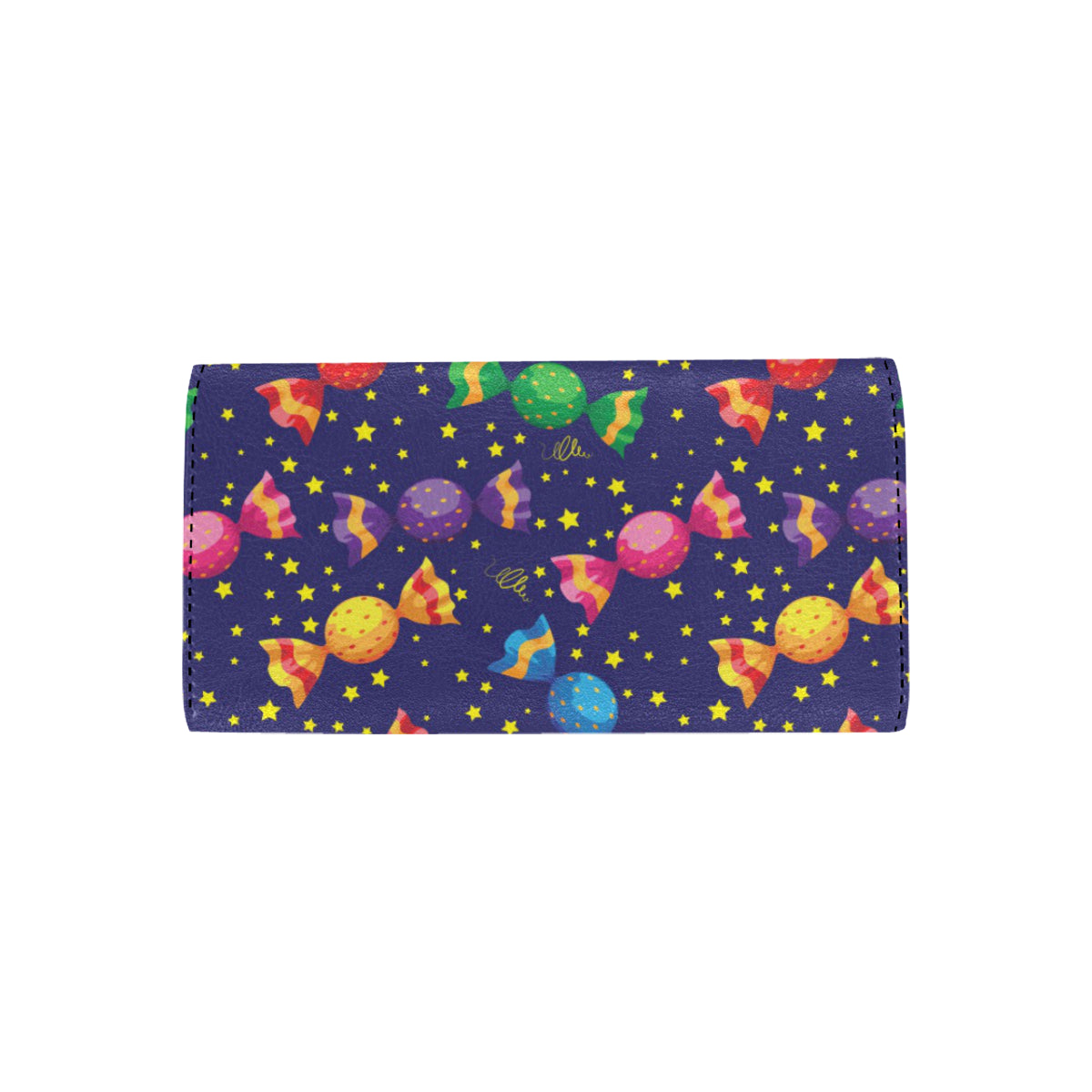 Candy Pattern Print Design CA06 Women's Trifold Wallet