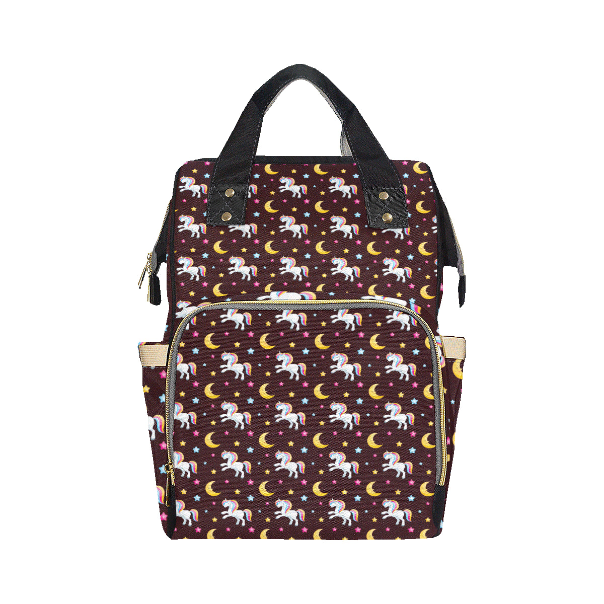 Unicorn Moon Star Diaper Bag Backpack
