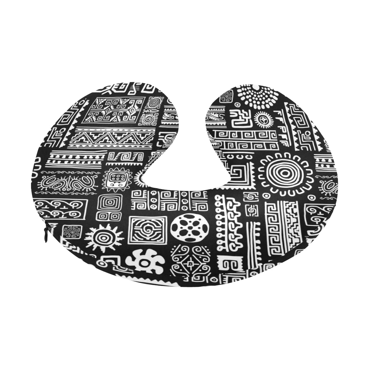 Polynesian Pattern Print Design A02 U-Shaped Travel Neck Pillow