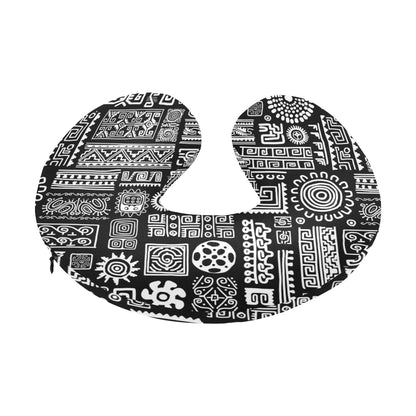 Polynesian Pattern Print Design A02 U-Shaped Travel Neck Pillow