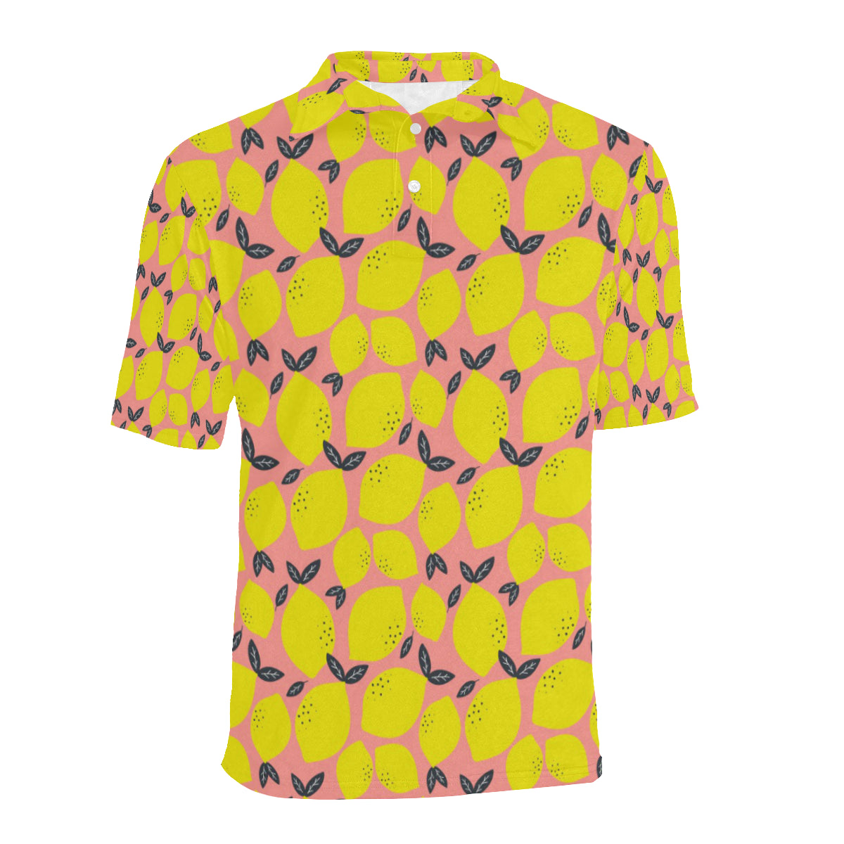 Lemon Pattern Print Design LM03 Men Polo Shirt