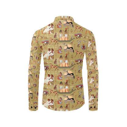 Ancient Greek Classic Pattern Design LKS305 Men's Long Sleeve Dress Shirt