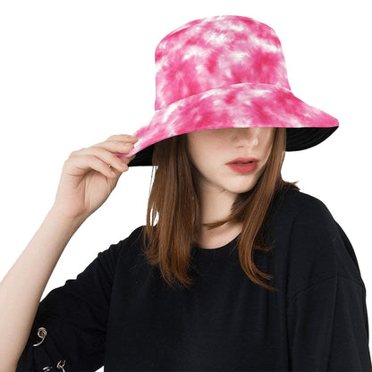 Tie Dye Pink Print Design LKS304 Unisex Bucket Hat