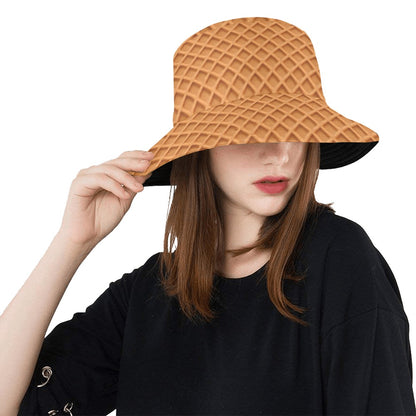 Waffle Texture Print Design LKS301 Unisex Bucket Hat