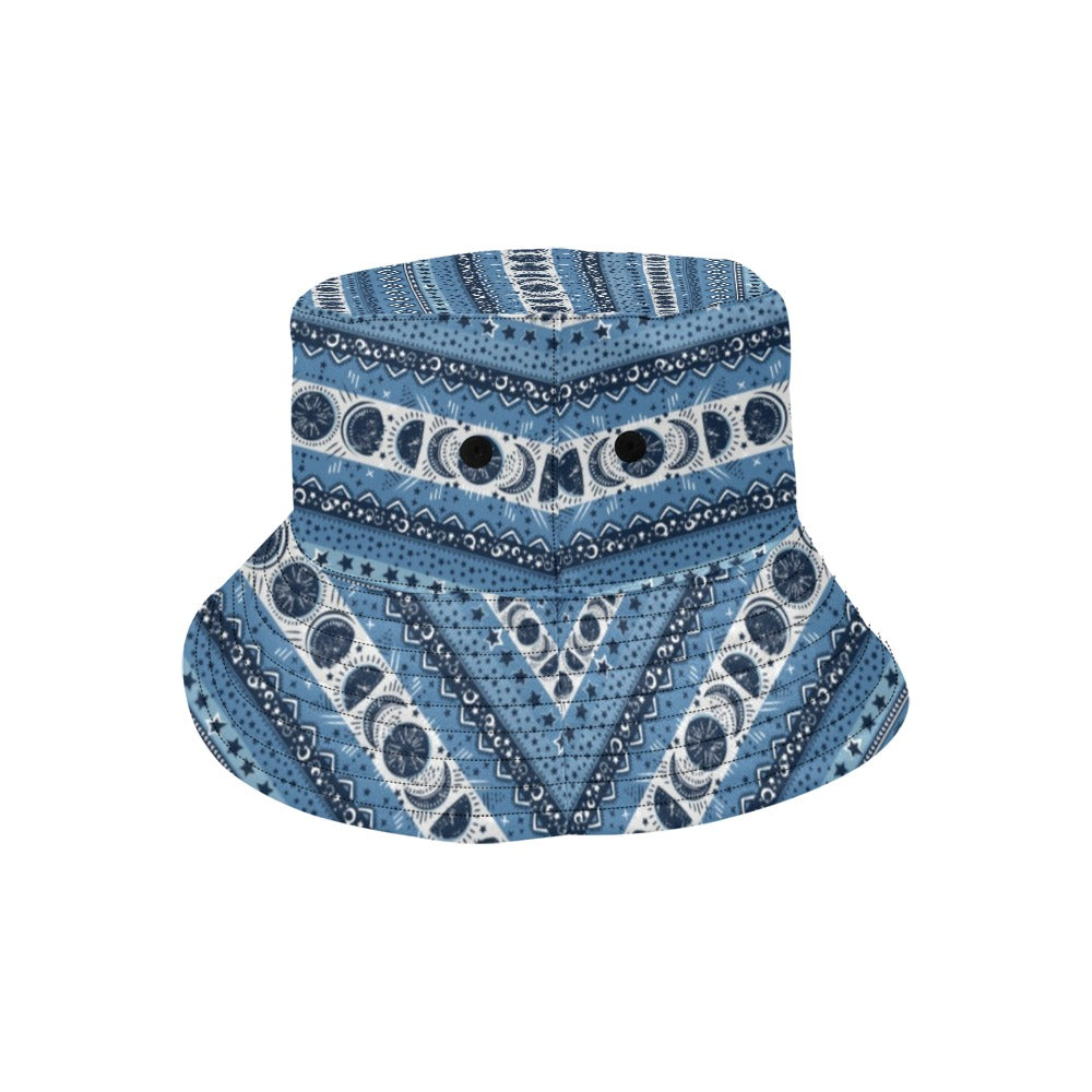 Sun Moon Pattern Print Design LKS306 Unisex Bucket Hat
