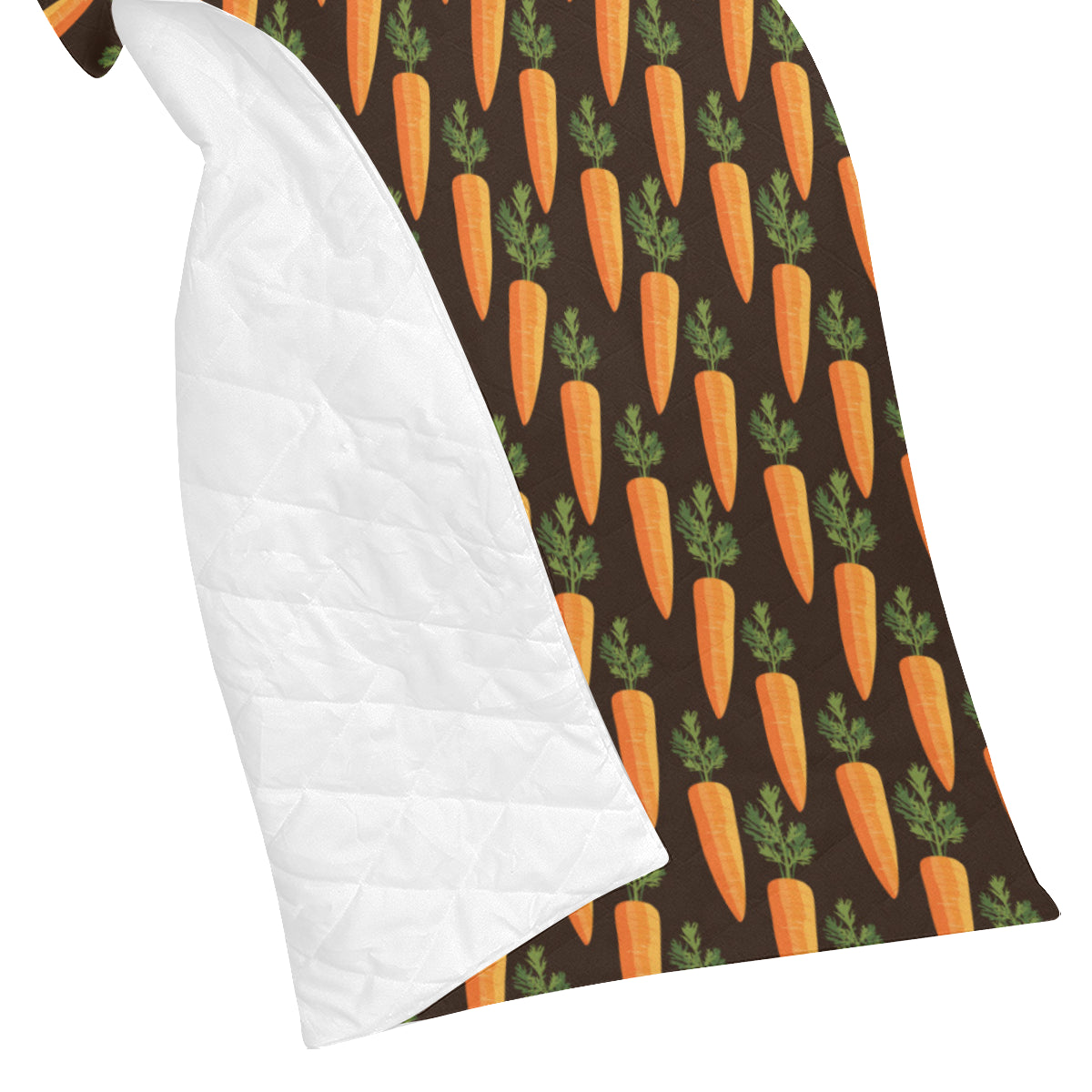 Carrot Pattern Print Design 06 Premium Quilt