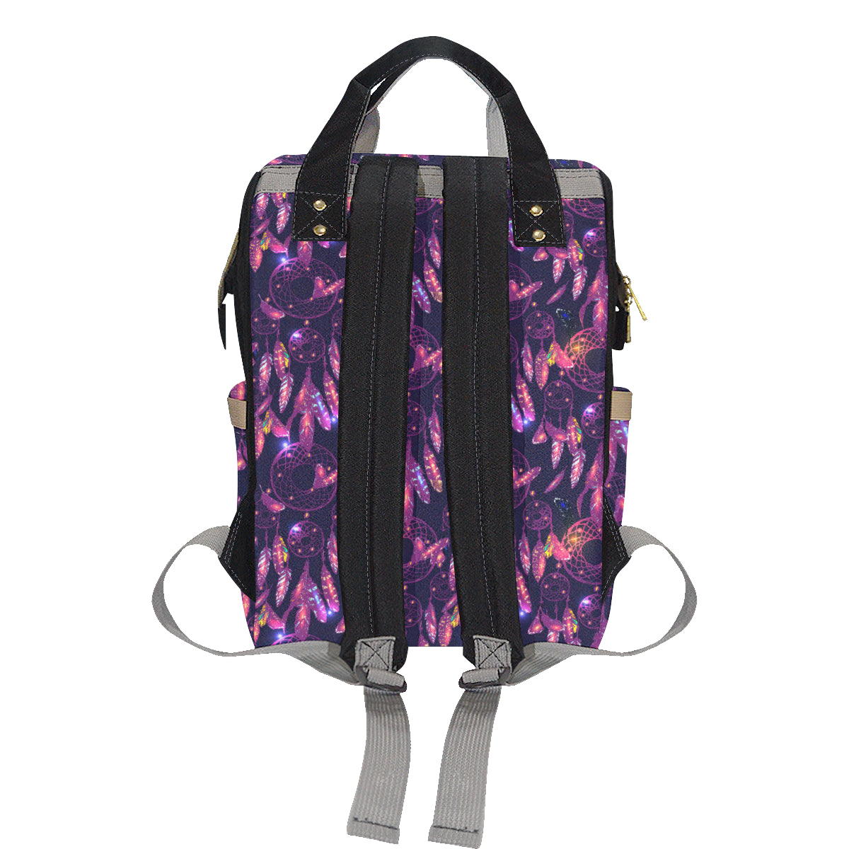 Dream catcher neon Diaper Bag Backpack