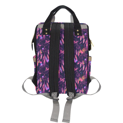 Dream catcher neon Diaper Bag Backpack