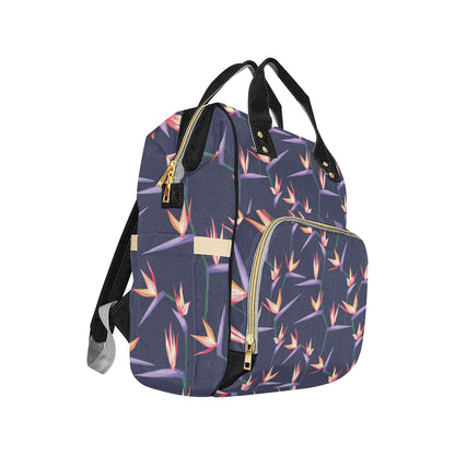 Bird Of Paradise Pattern Print Design BOP015 Diaper Bag Backpack