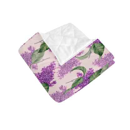 Lilac Pattern Print Design LI02 Premium Quilt