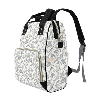 Sea Turtle Print Design LKS304 Diaper Bag Backpack