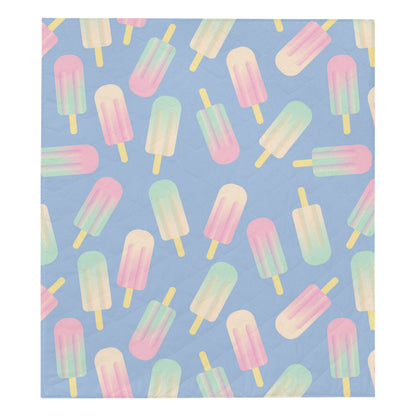 Ice Cream Pattern Print Design 05 Premium Quilt