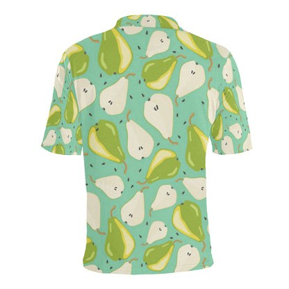 Pear Pattern Print Design PE04 Men Polo Shirt