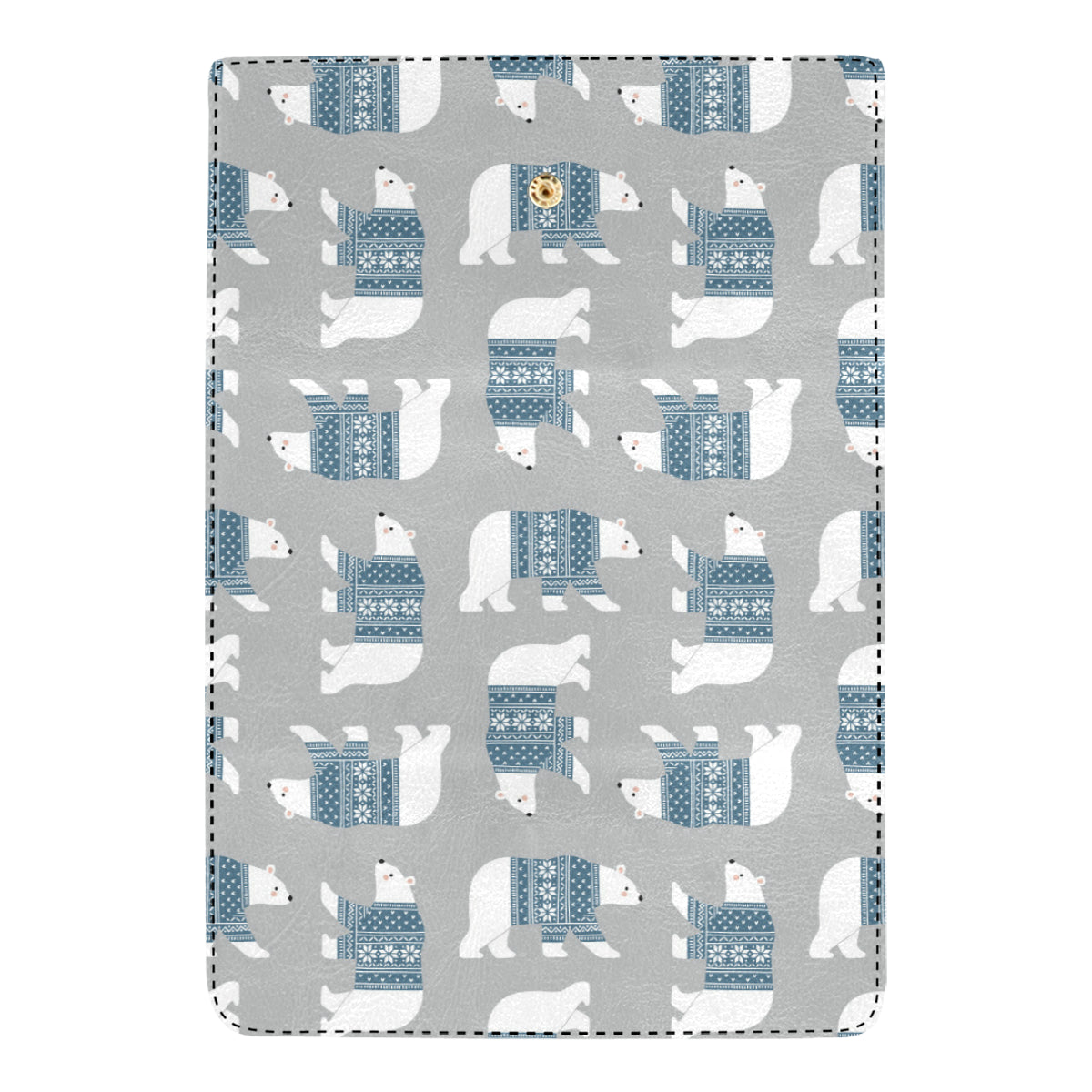 Polar Bear Pattern Print Design A03 Women's Trifold Wallet