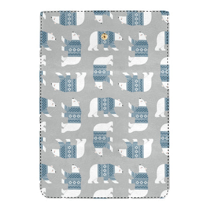 Polar Bear Pattern Print Design A03 Women's Trifold Wallet