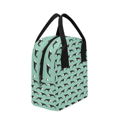 Whale Print Design LKS307 Insulated Lunch Bag