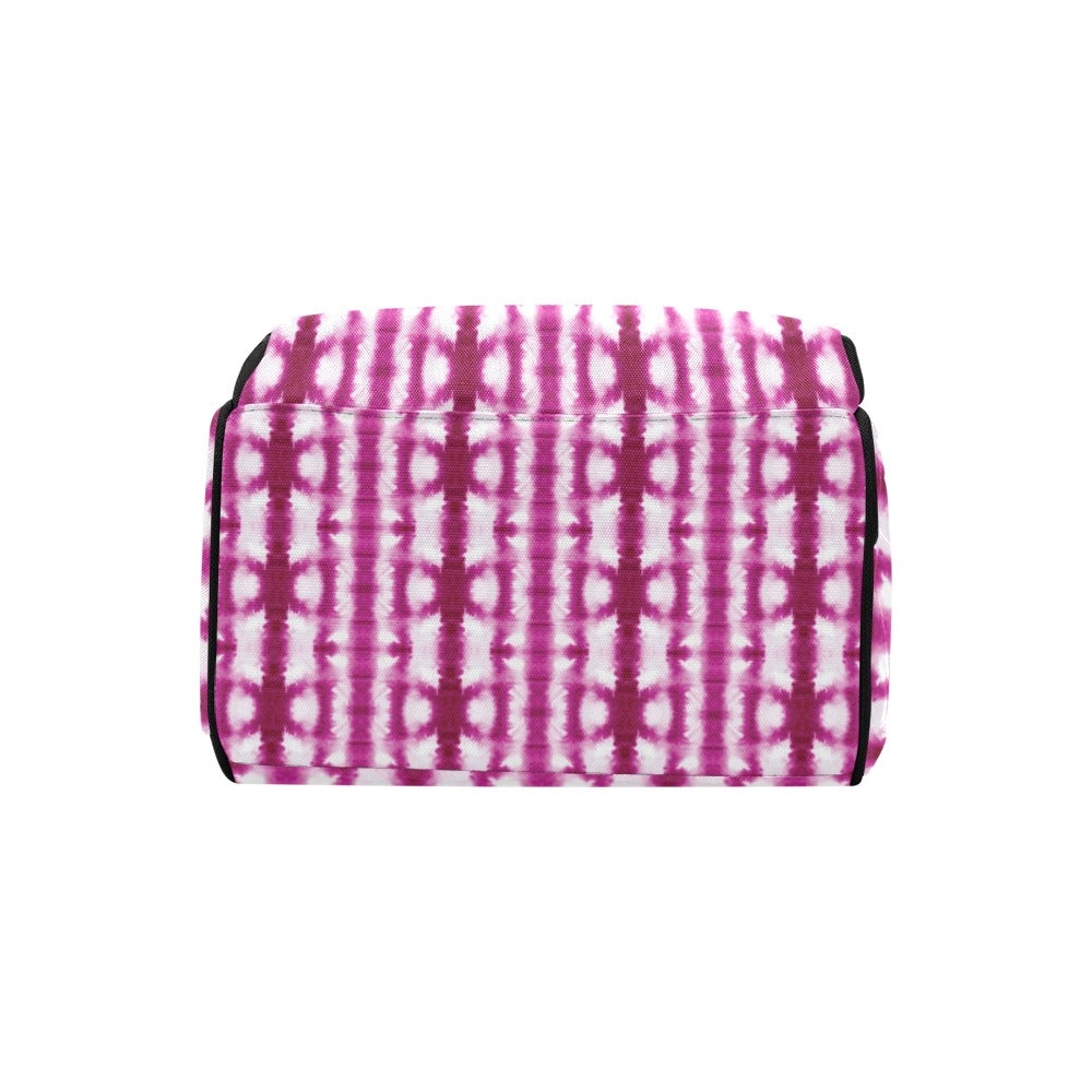 Tie Dye Dark Pink Print Design LKS303 Diaper Bag Backpack