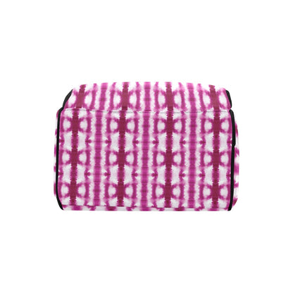 Tie Dye Dark Pink Print Design LKS303 Diaper Bag Backpack