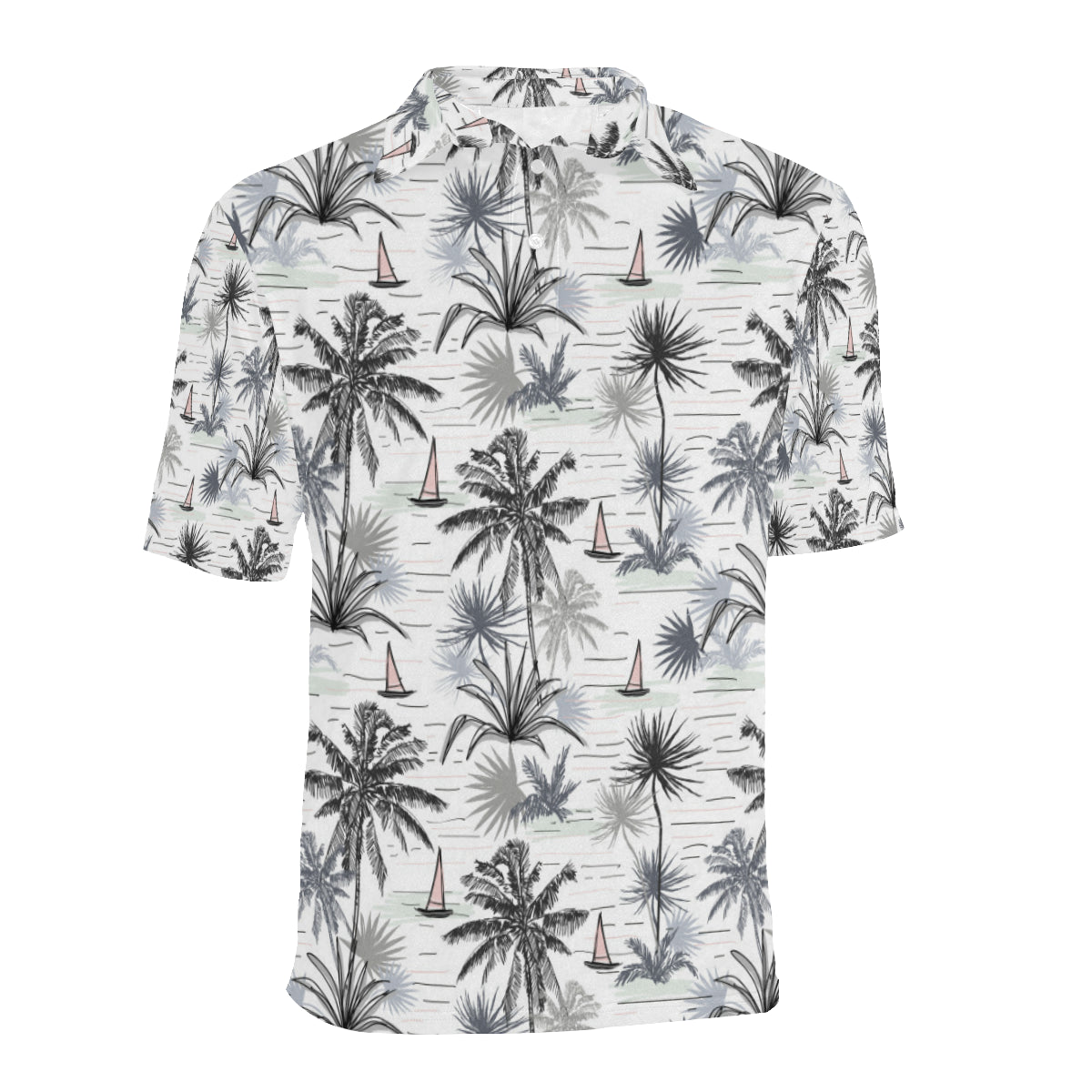 Pacific island Pattern Print Design A04 Men Polo Shirt