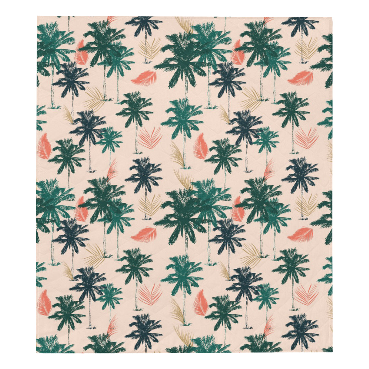 Palm Tree Pattern Print Design PT014 Premium Quilt