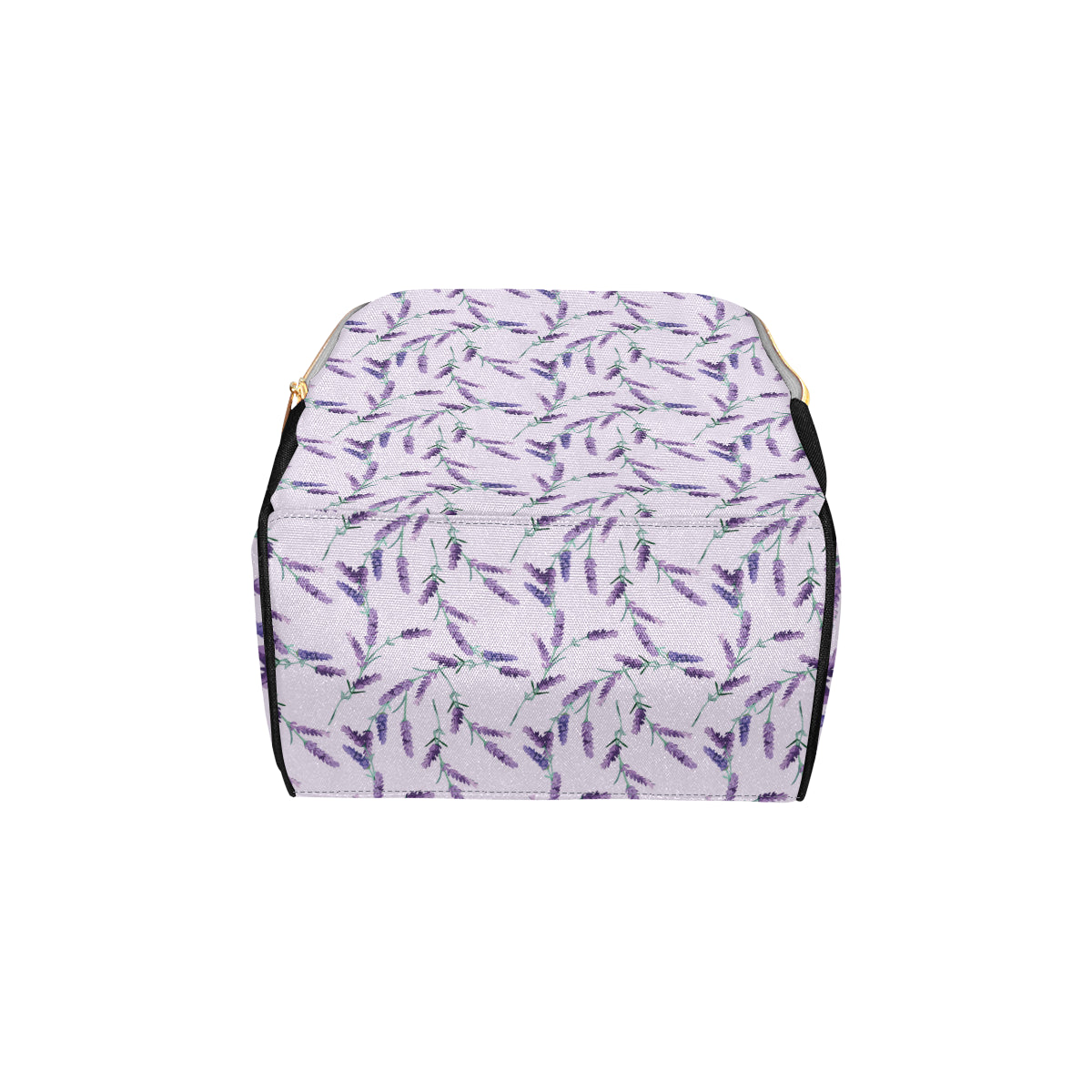 Lavender Pattern Print Design 02 Diaper Bag Backpack