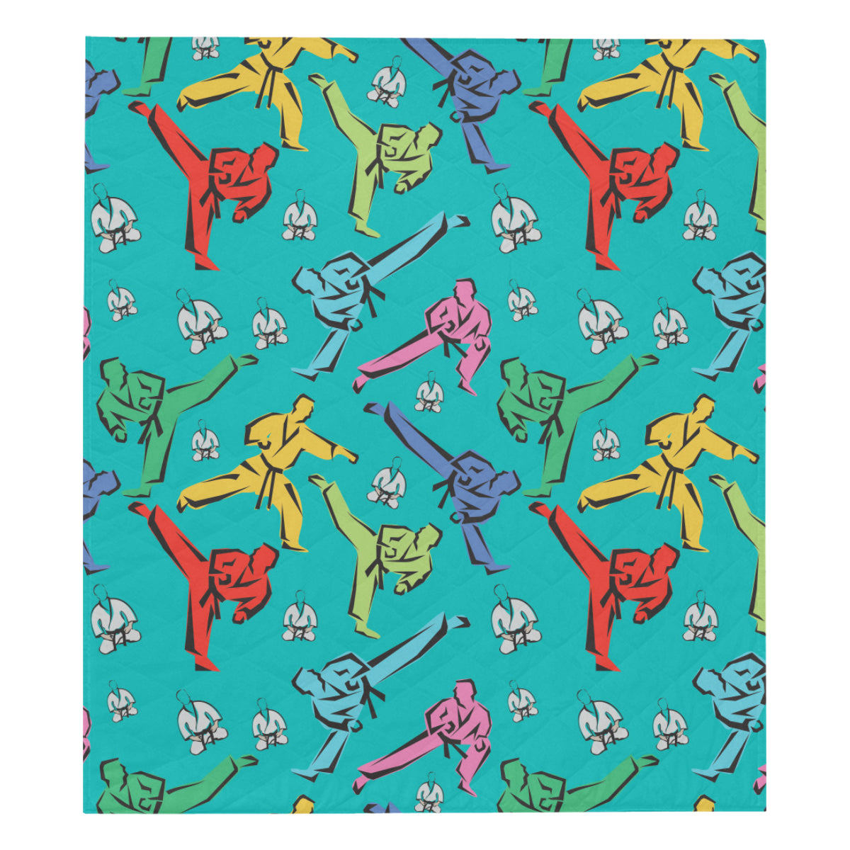 Judo Pattern Print Design 01 Premium Quilt