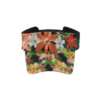 Amaryllis Pattern Print Design AL07 Unisex Sun Visor