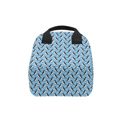 Penguin Dance Pattern Insulated Lunch Bag