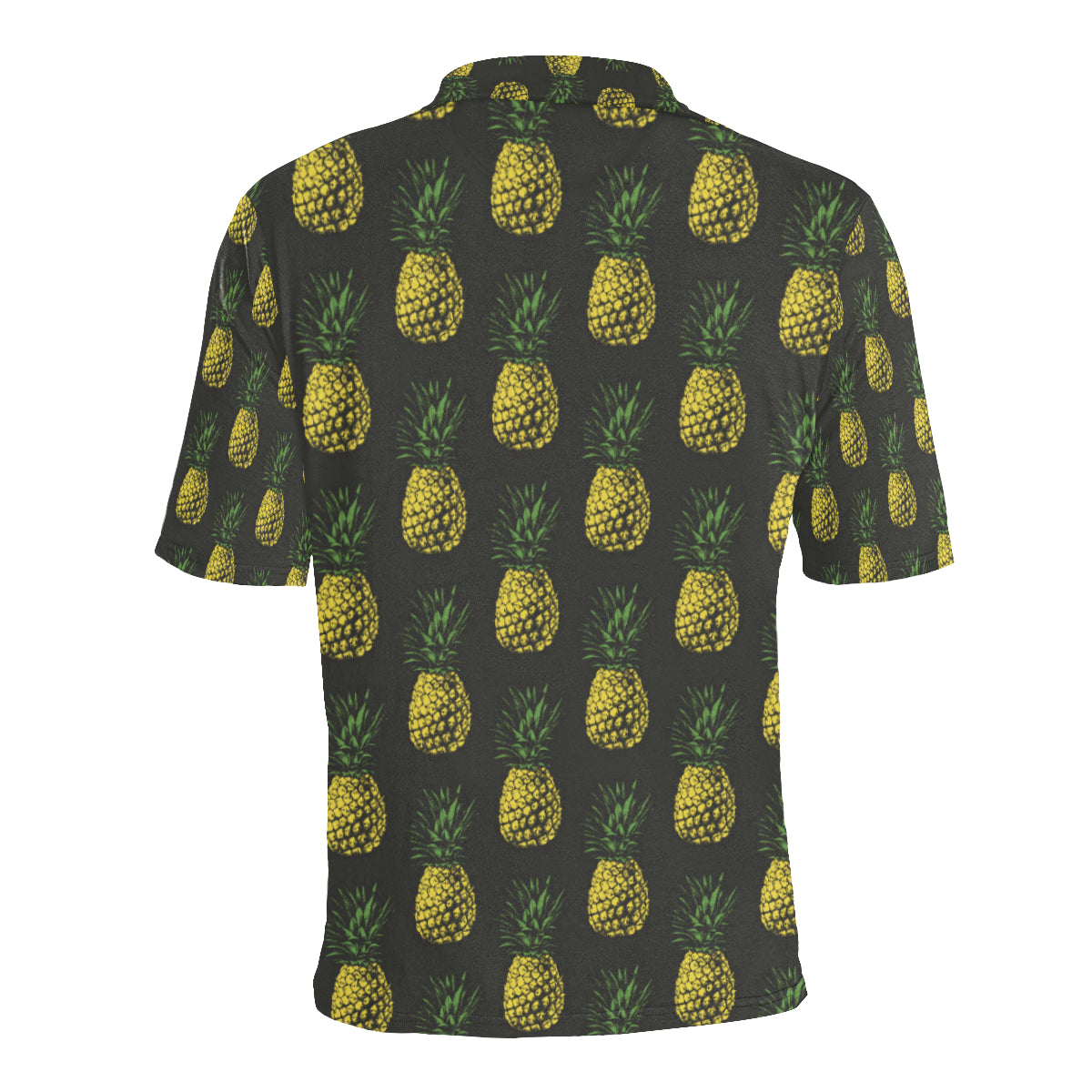 Gold Pineapple Men Polo Shirt