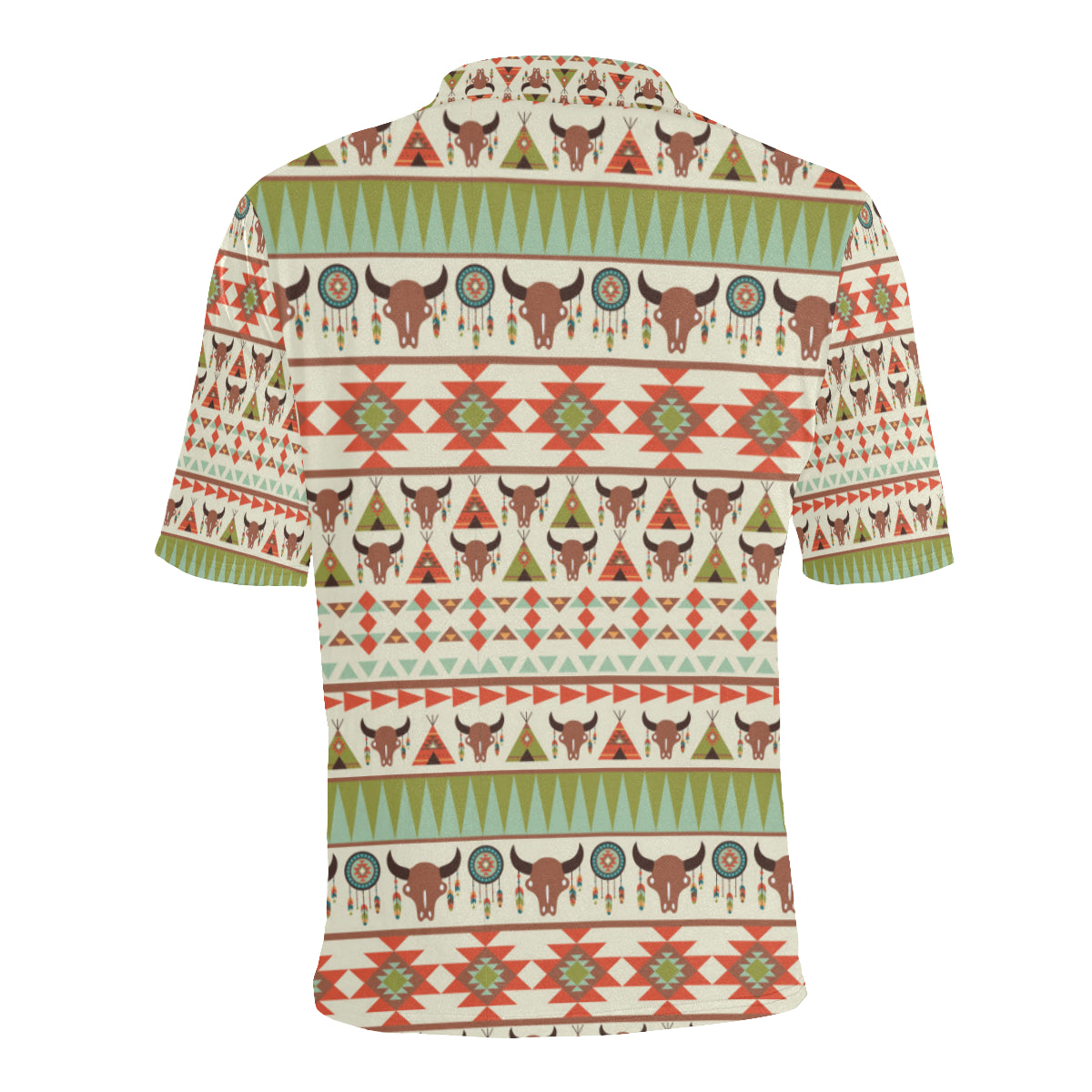 American indian Ethnic Pattern Men Polo Shirt