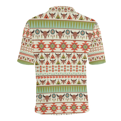 American indian Ethnic Pattern Men Polo Shirt