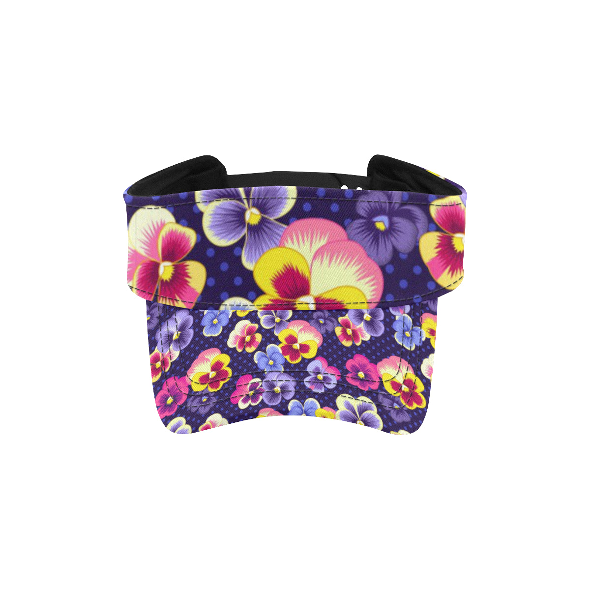 Pansy Pattern Print Design PS04 Unisex Sun Visor