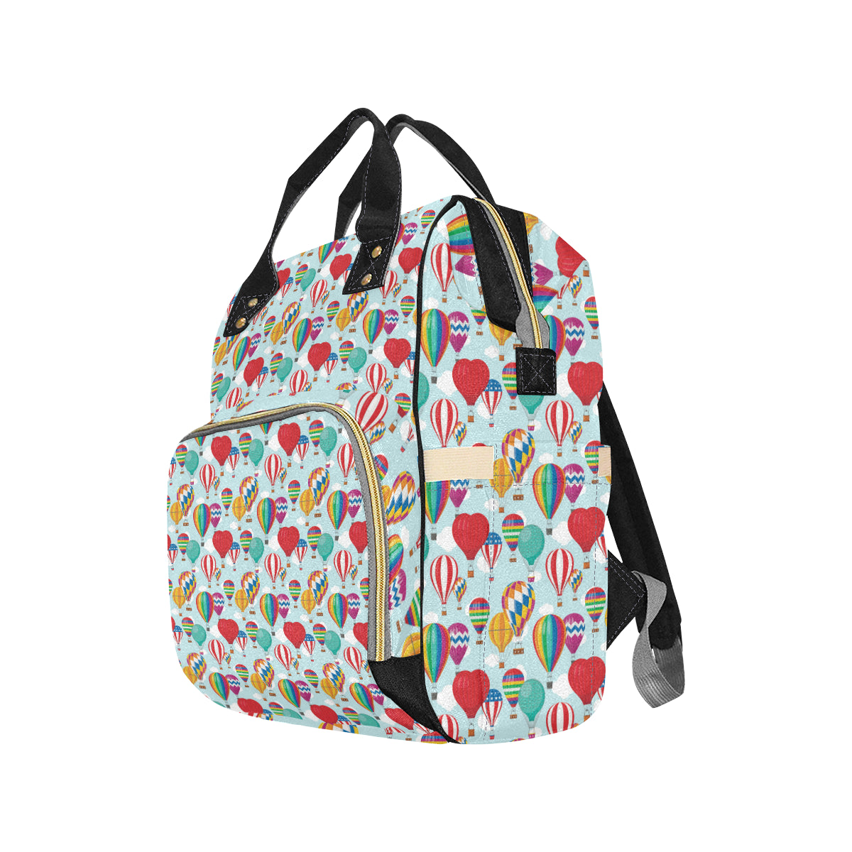 Ballon Pattern Print Design 07 Diaper Bag Backpack