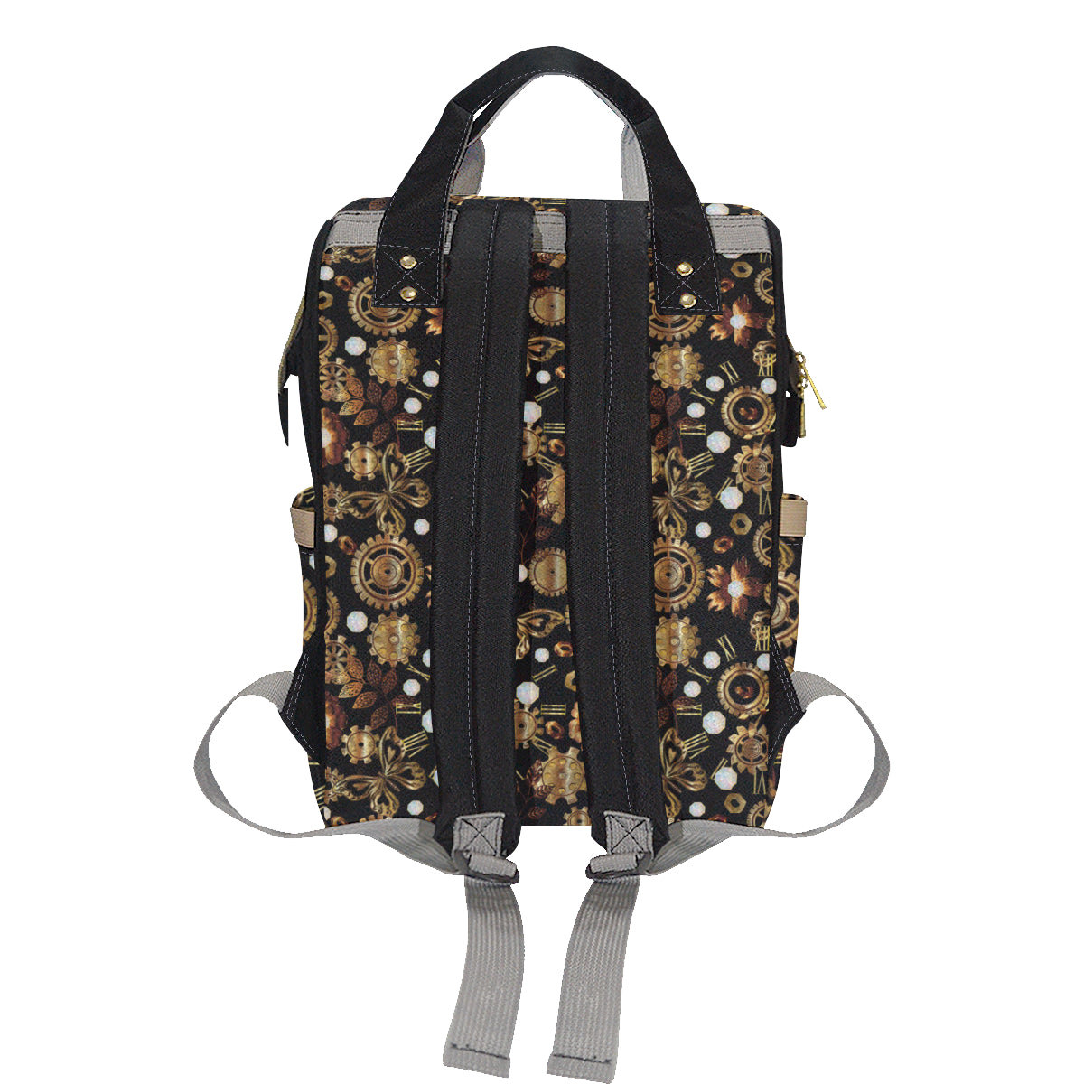 Steampunk Butterfly Design Themed Print Diaper Bag Backpack