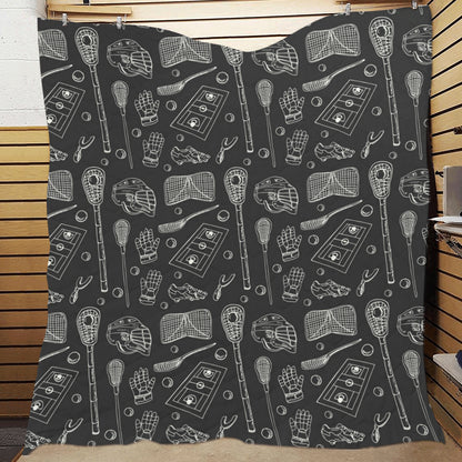 Lacrosse Pattern Print Design 01 Premium Quilt