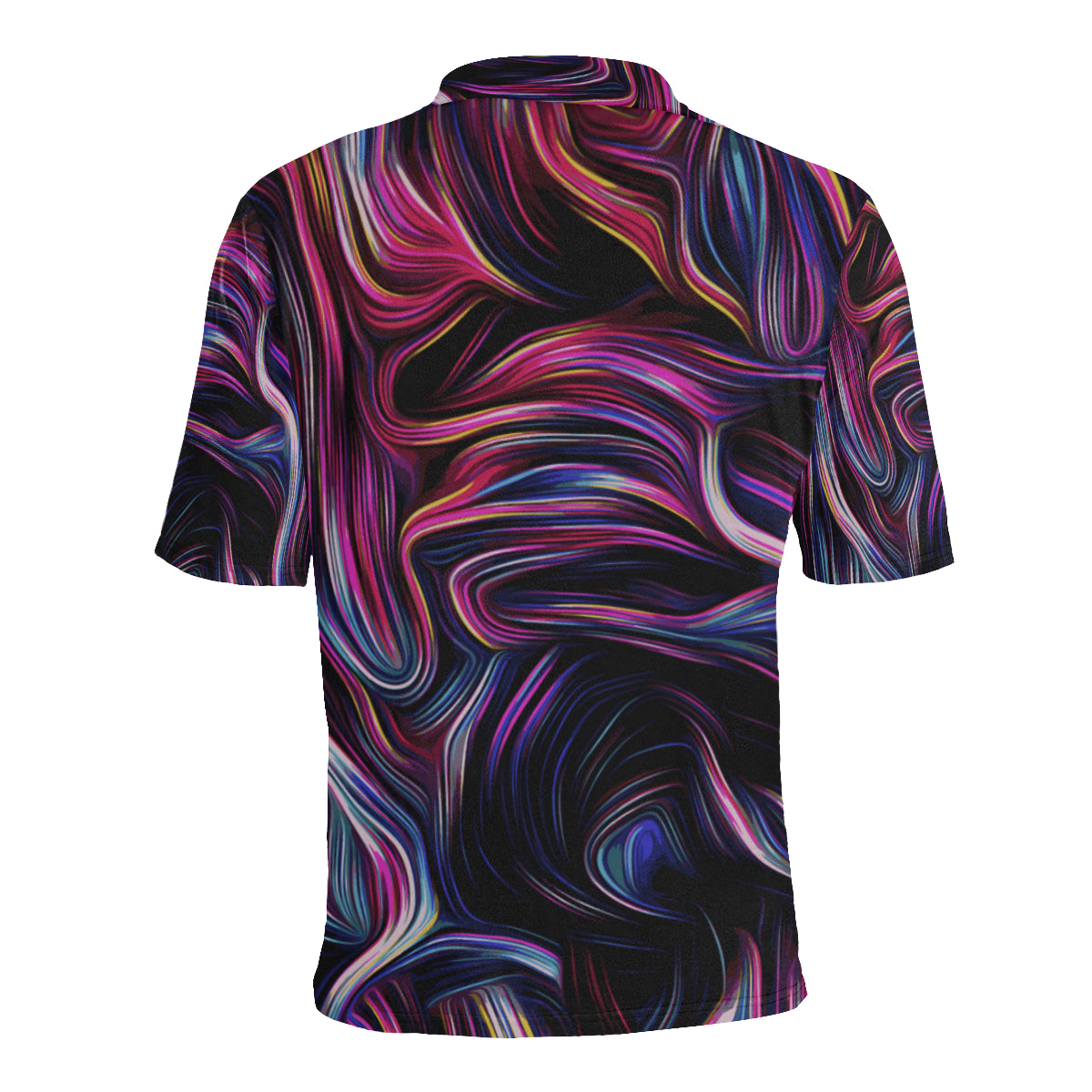 Liquid Pattern Print Design 01 Men Polo Shirt