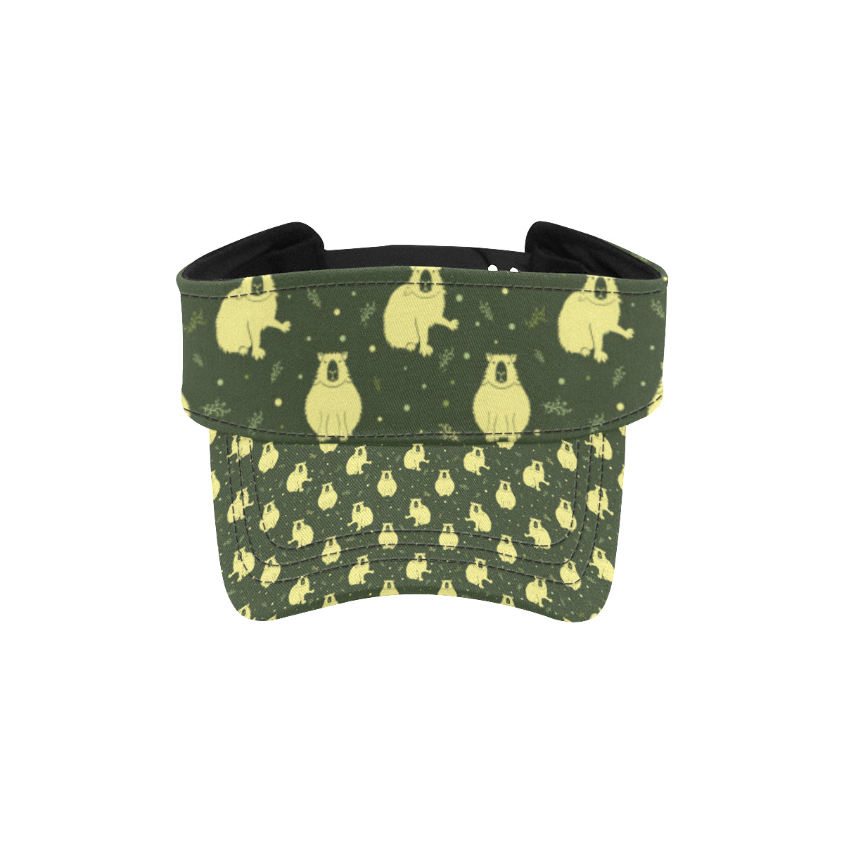 Capybara Pattern Print Design 03 Unisex Sun Visor