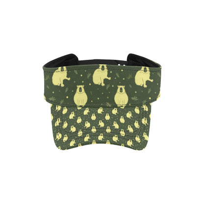 Capybara Pattern Print Design 03 Unisex Sun Visor