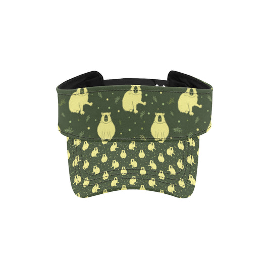 Capybara Pattern Print Design 03 Unisex Sun Visor
