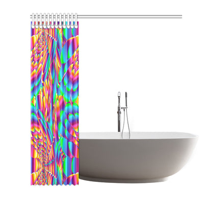 Psychedelic Trippy Pattern Shower Curtain