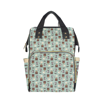 Coffee Pattern Print Design 04 Diaper Bag Backpack