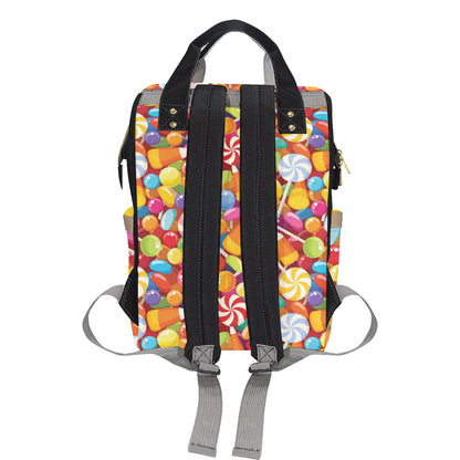 Candy Pattern Print Design 02 Diaper Bag Backpack