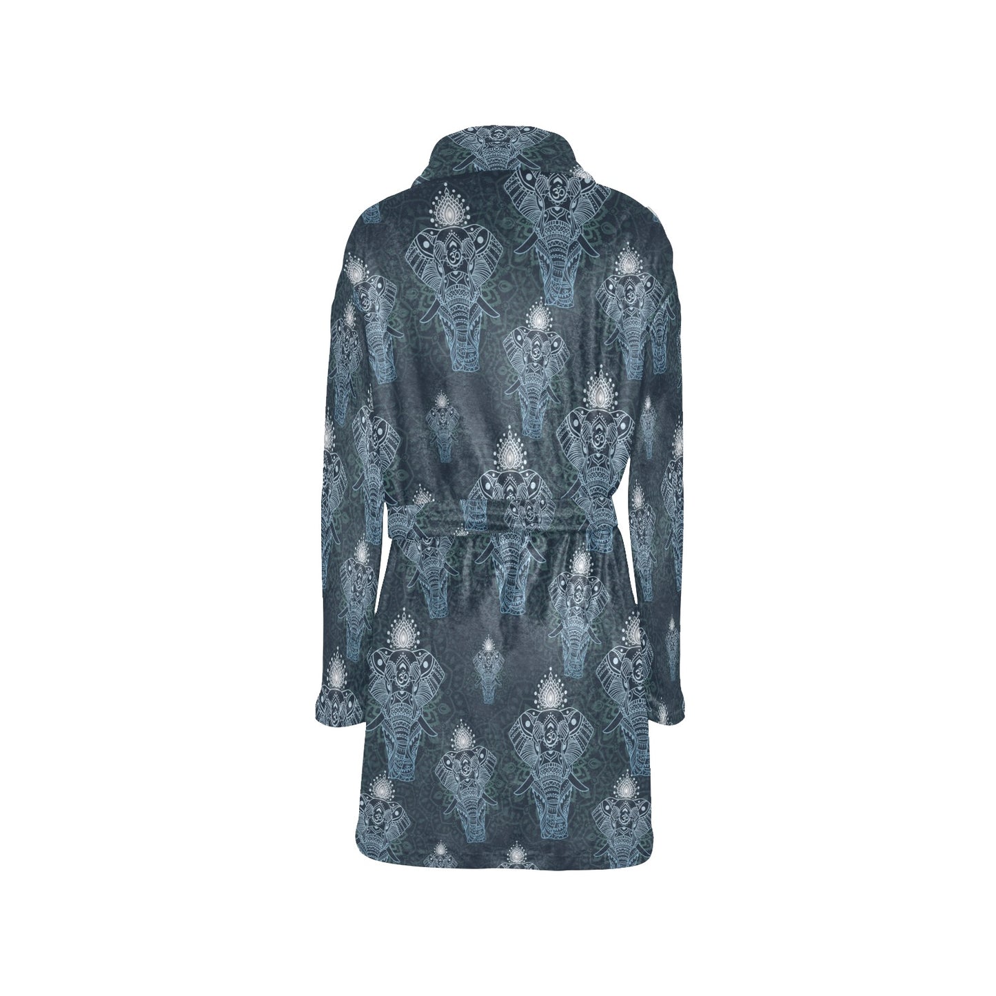 Elephant Mandala Women's Fleece Robe