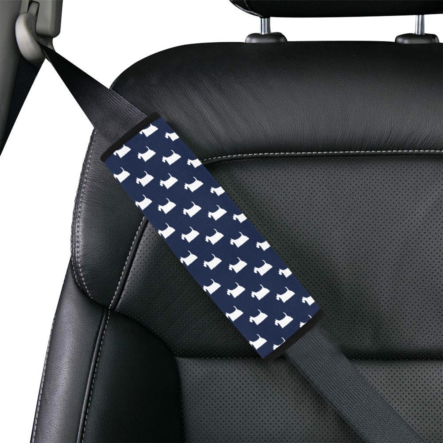 Scottish Terriers Print Design LKS303 Car Seat Belt Cover
