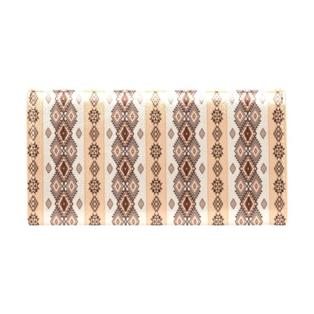 Native Classic Pattern Print Women's Trifold Wallet