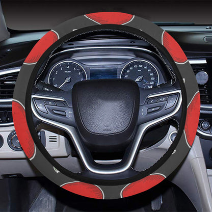 Tomato Print Design LKS306 Steering Wheel Cover with Elastic Edge