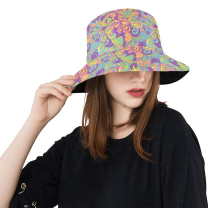 Trippy Print Design LKS306 Unisex Bucket Hat