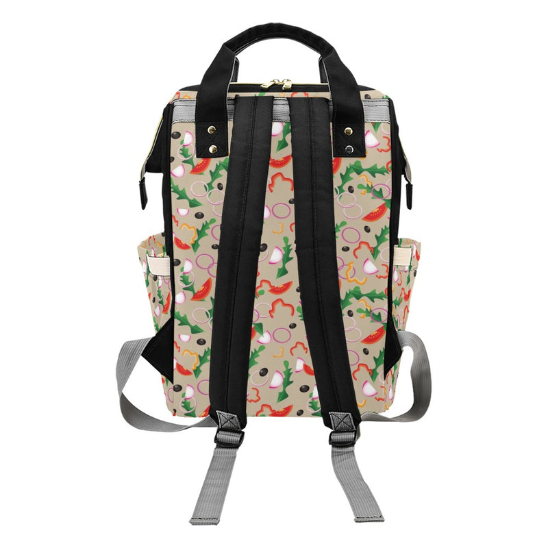 Salad Print Design LKS303 Diaper Bag Backpack