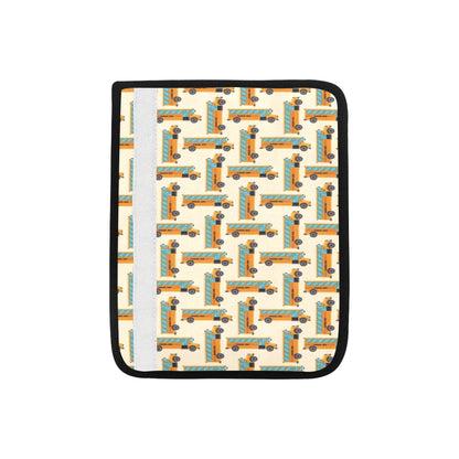 School Bus Print Design LKS305 Car Seat Belt Cover