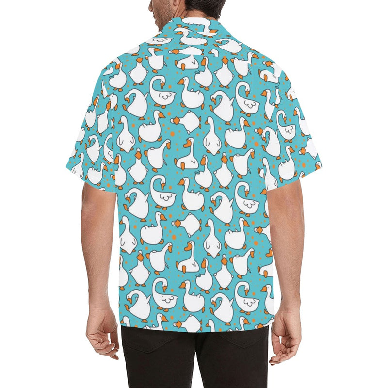 Goose Print Design LKS403 Men's Men's Hawaiian Shirt